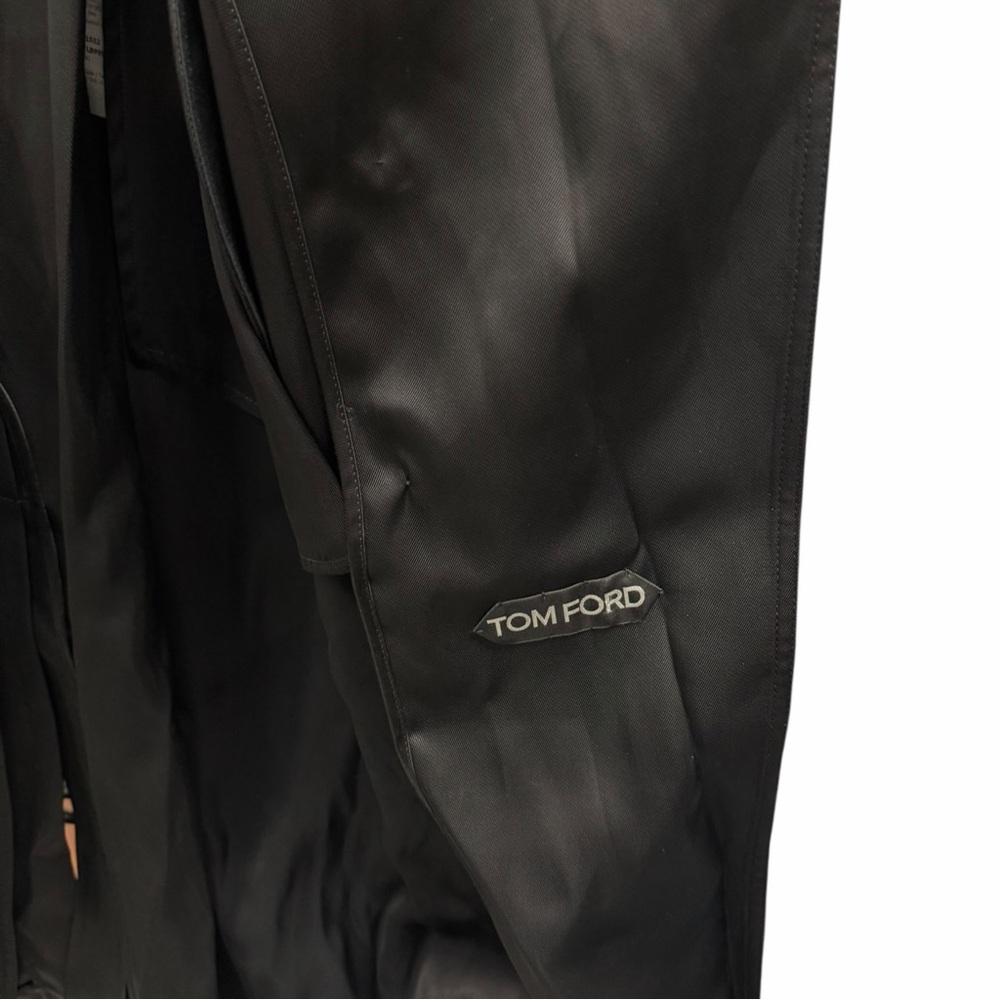 Tom Ford Leather Undercollar Trench Coat - Picture 6 of 9